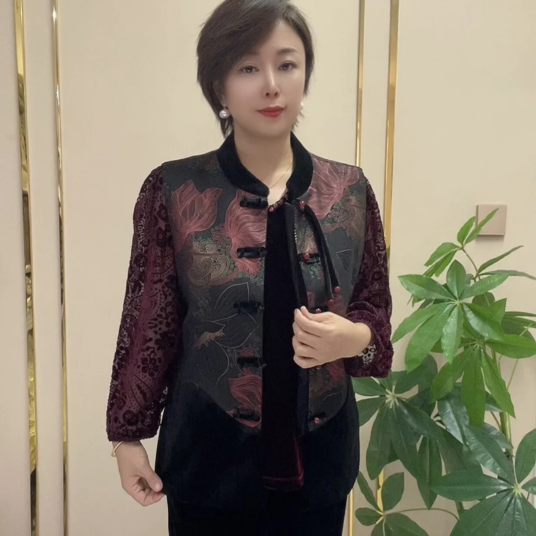 秋冬【依派推荐】妈妈装加肥加大单件马甲
