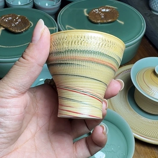 龙泉青瓷手工主人杯