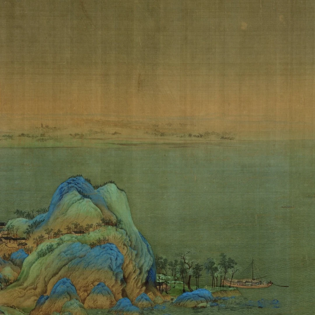 梦柯老师作品《千里江山图》32*32cm