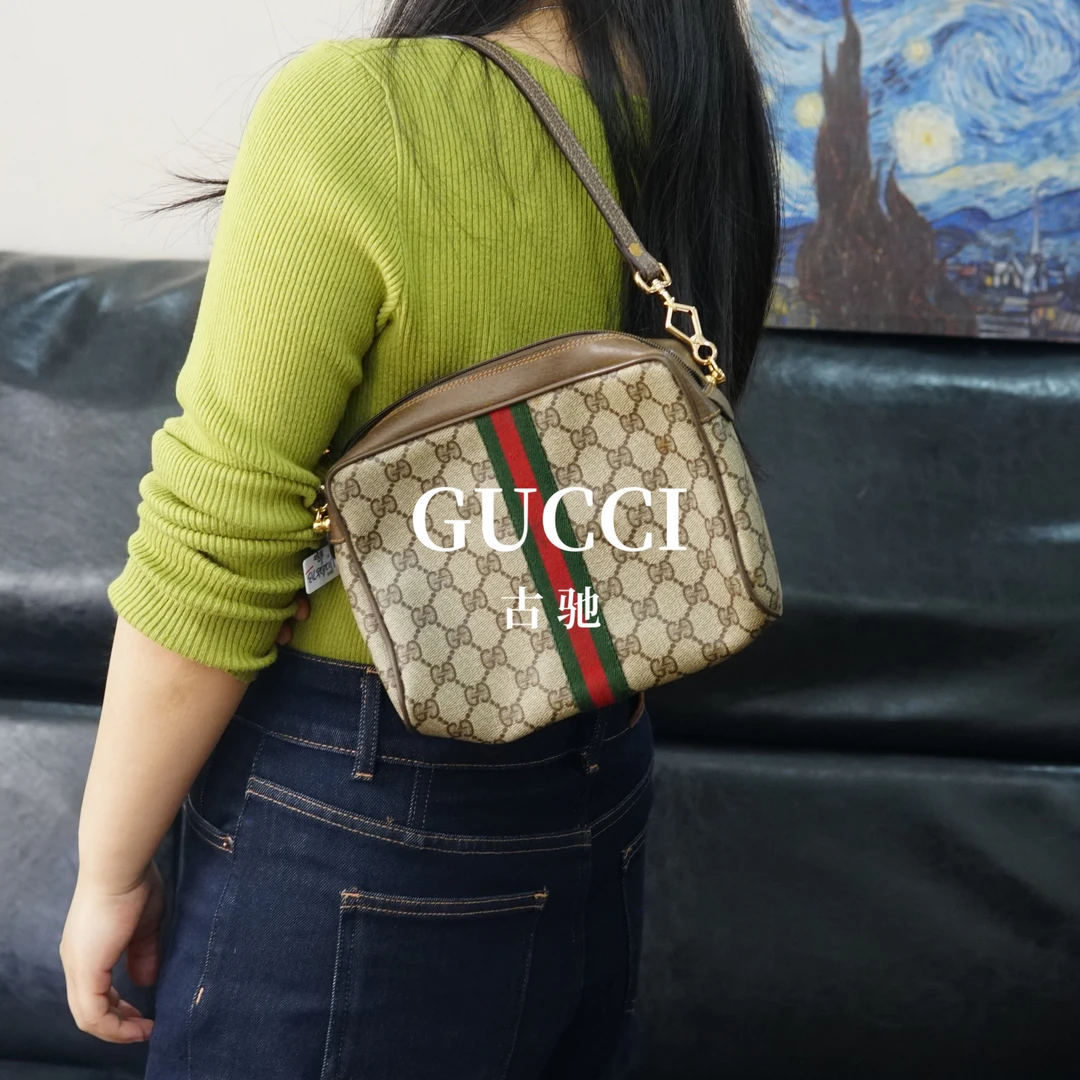 95新 GUCCI/古驰 老花单肩包/FYJJ12625713/5713