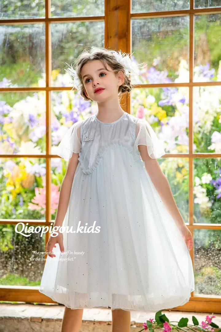 【淼淼妈】儿童夏季网纱连衣裙212
