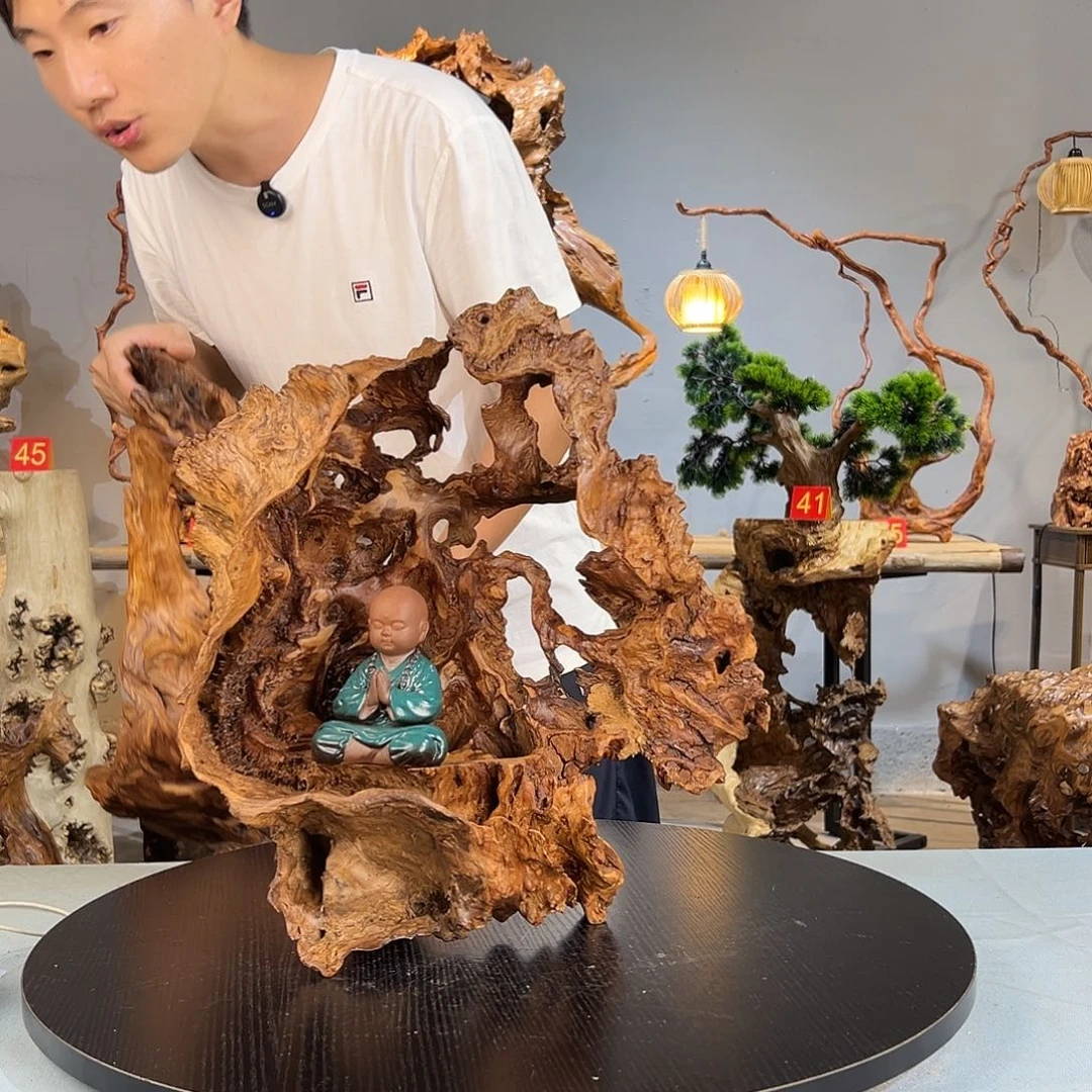 不***晚香榧木皖南根雕222自然一体