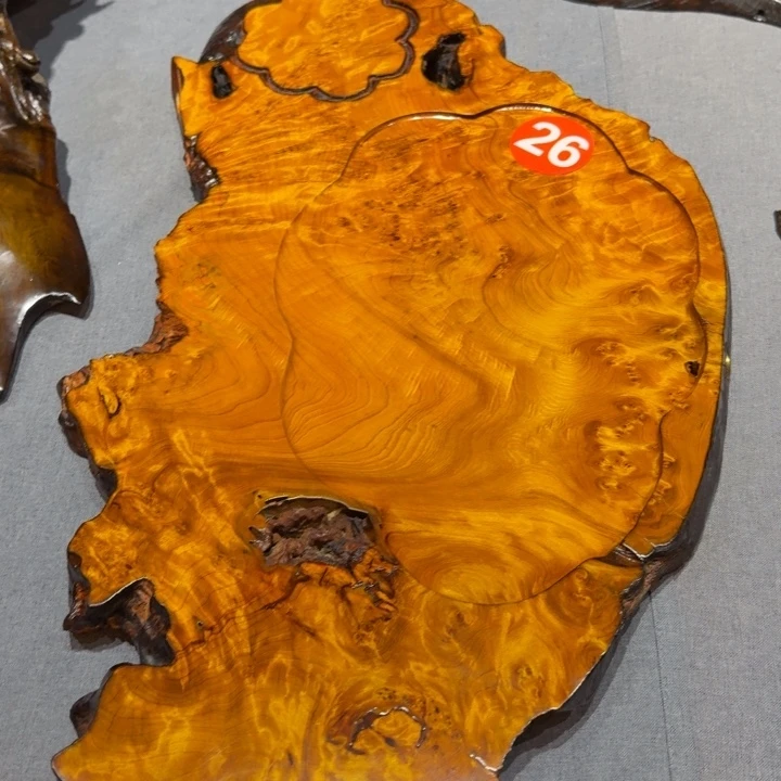 柏木大漆工艺干泡茶盘