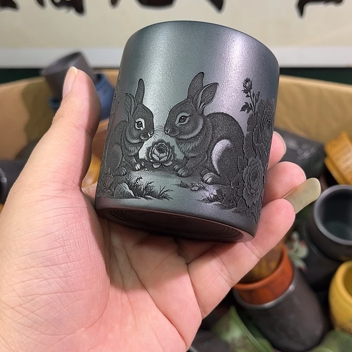 茶杯紫砂全手工紫砂主人杯