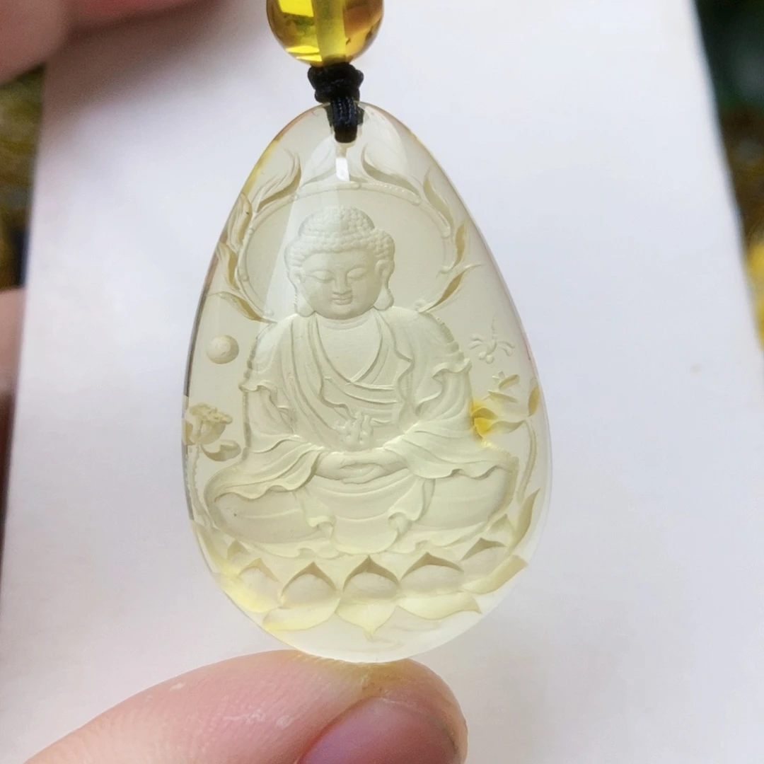 【闪购商品】金珀吊坠(不含链)未镶嵌