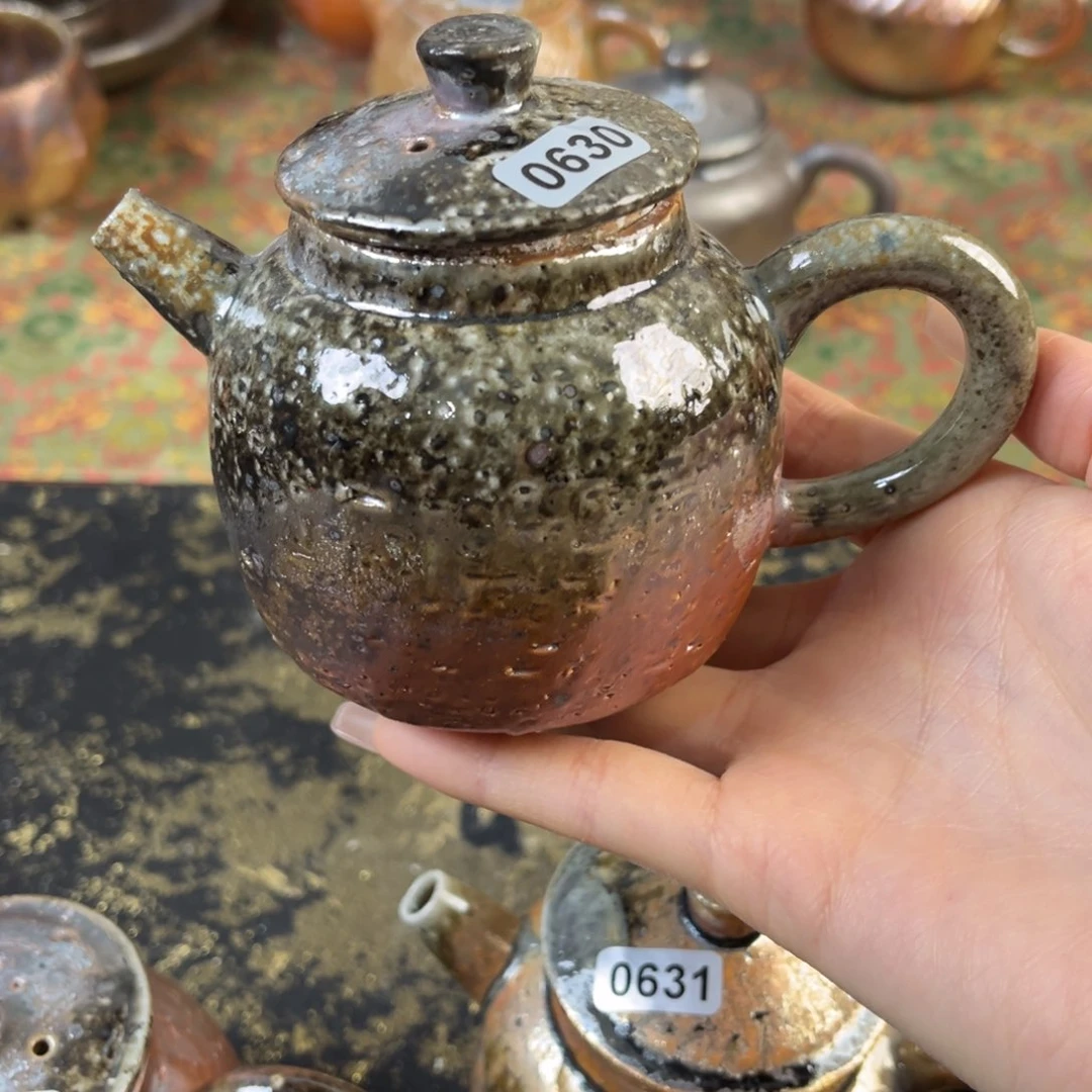 杯?***葭柴烧茶器粗陶壶