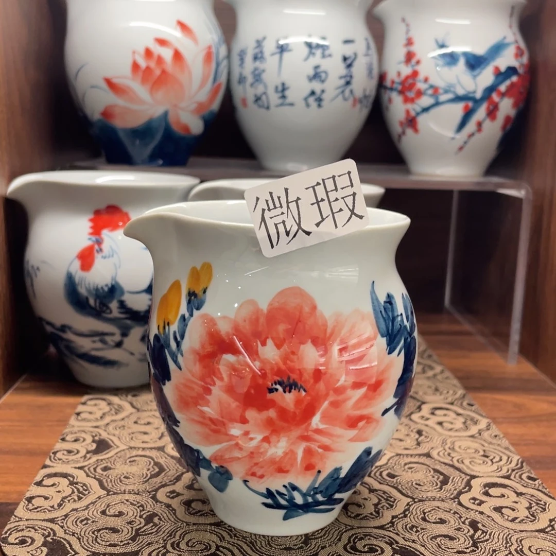 有瑕釉下彩纯手绘