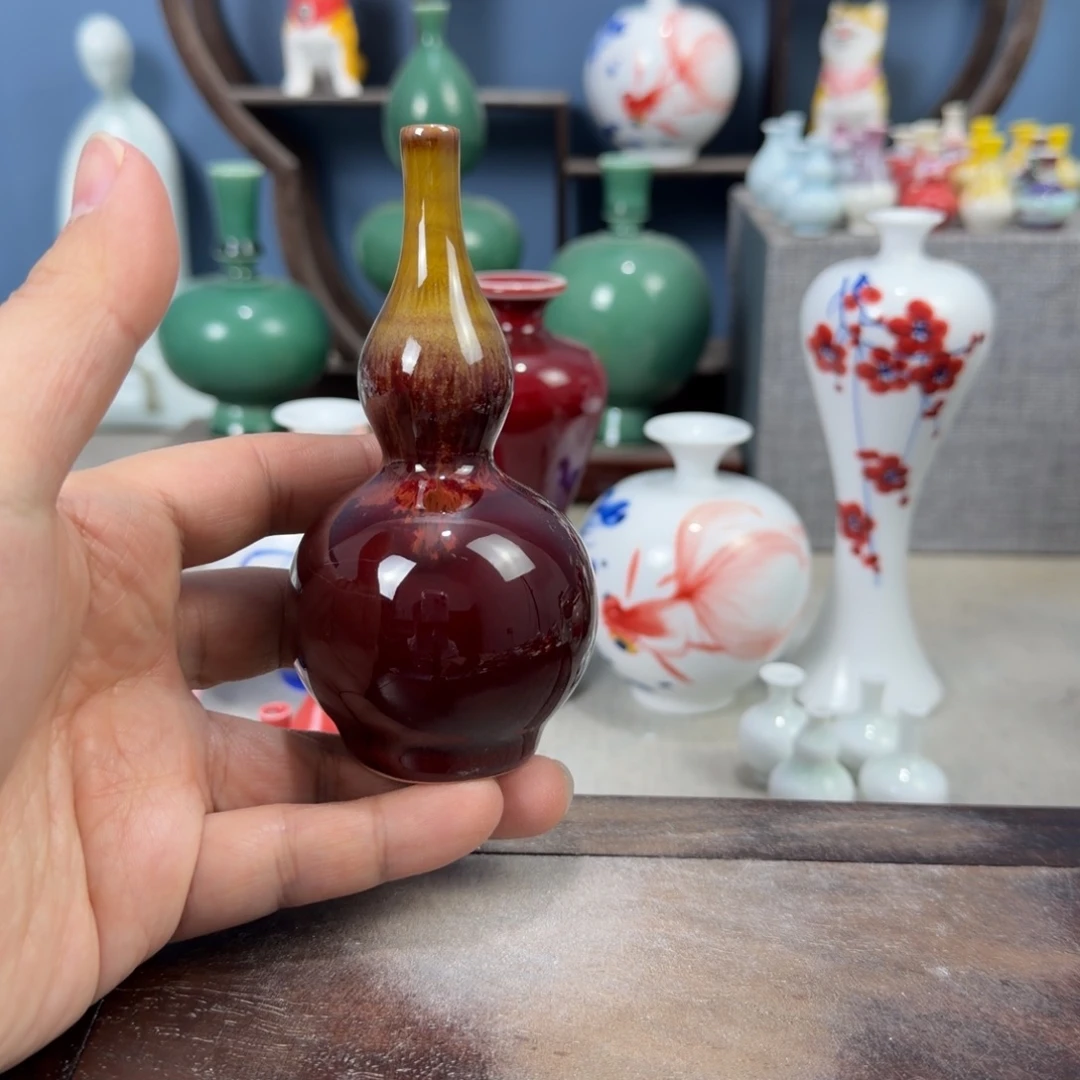 陶瓷手工小花器摆件
