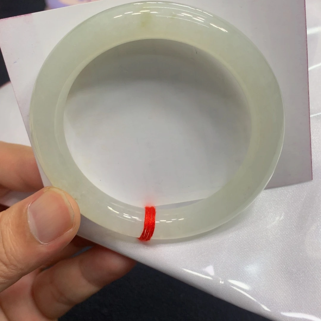 未镶嵌手镯翡翠翡翠手镯冰糖雪梨带洒金11