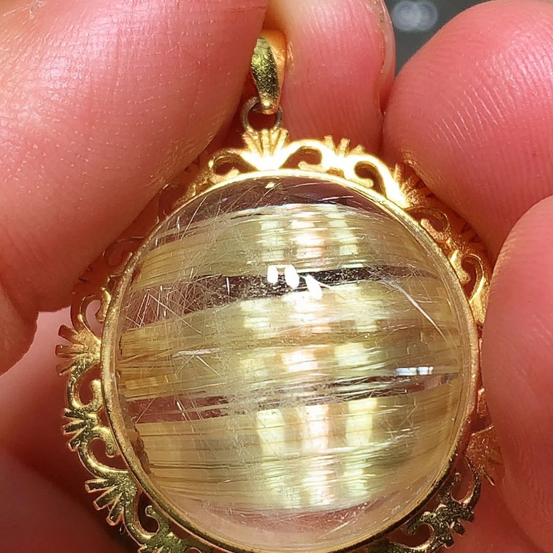 水晶珠宝半成品银S925镀金镶嵌定制款