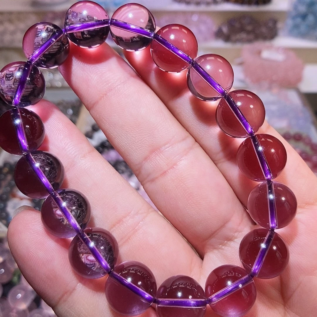 水晶手链未镶嵌巴西紫水晶12.5mm