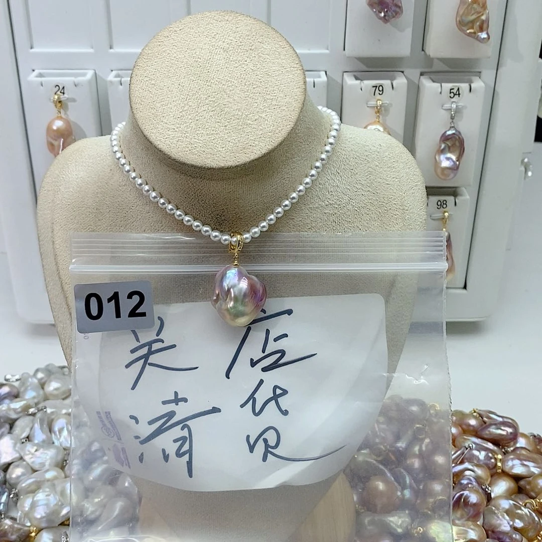 淡水珍珠颈饰合金