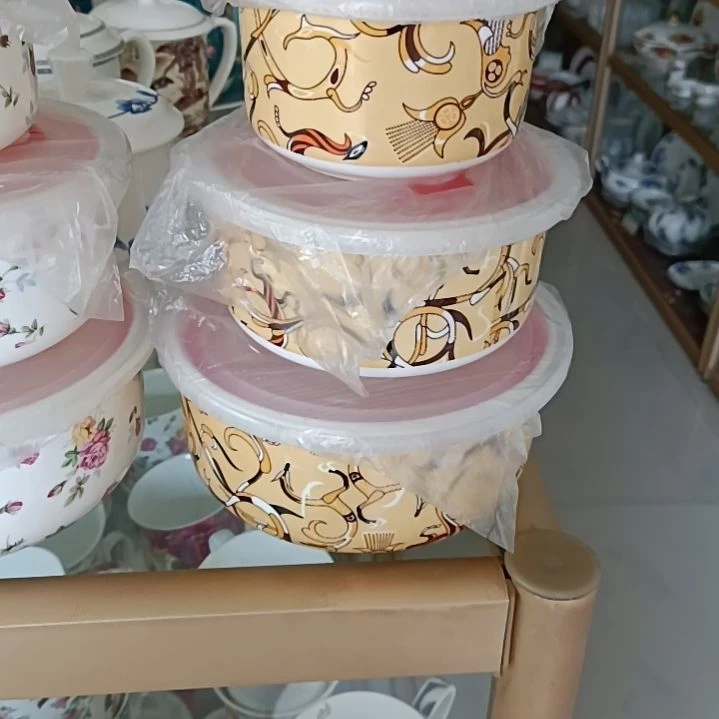 骨质瓷三件套保鲜碗