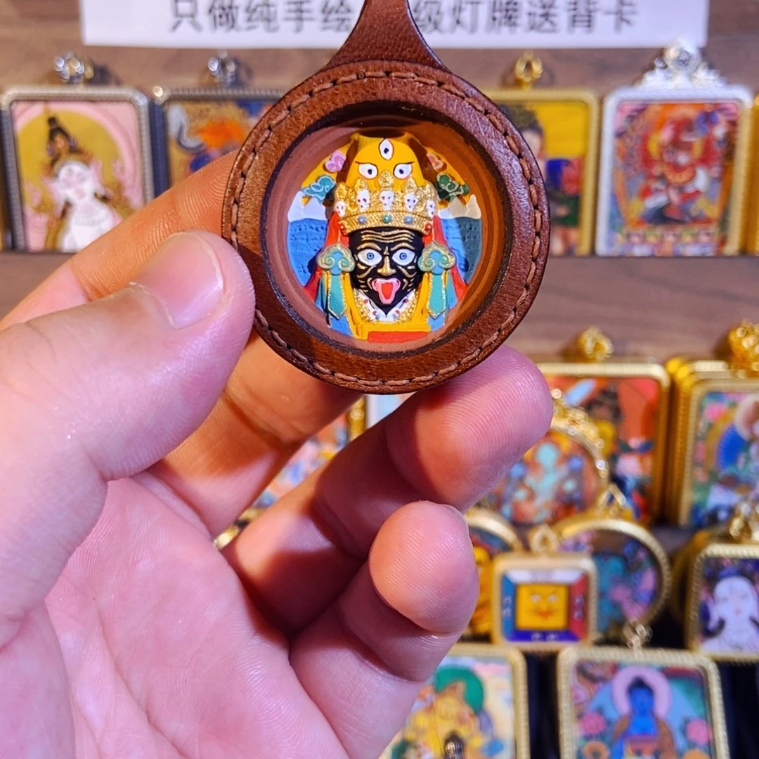吊坠纯手绘唐卡扎基拉姆