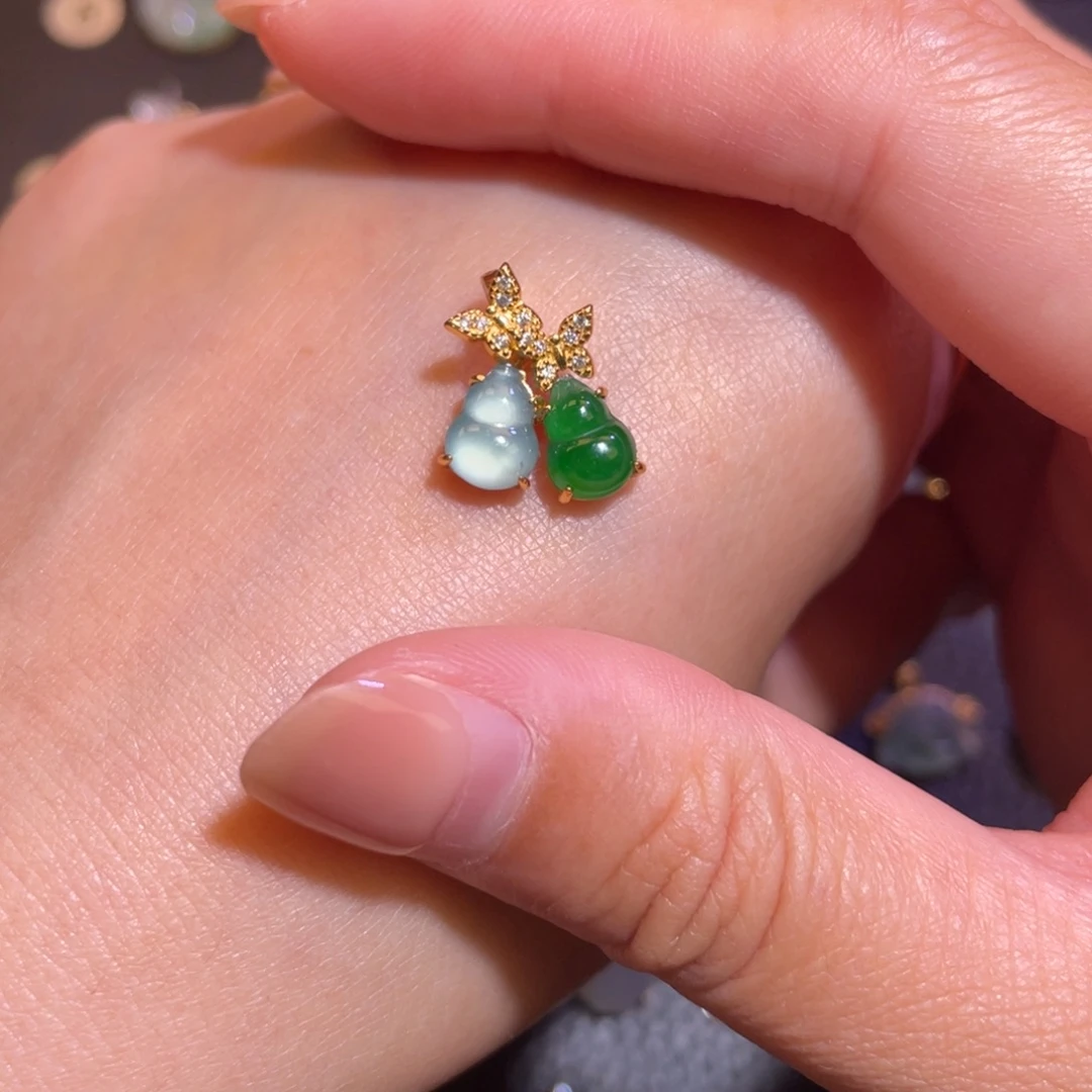 翡翠银S925镶嵌颈饰