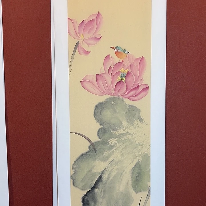 国画听兰老师花鸟