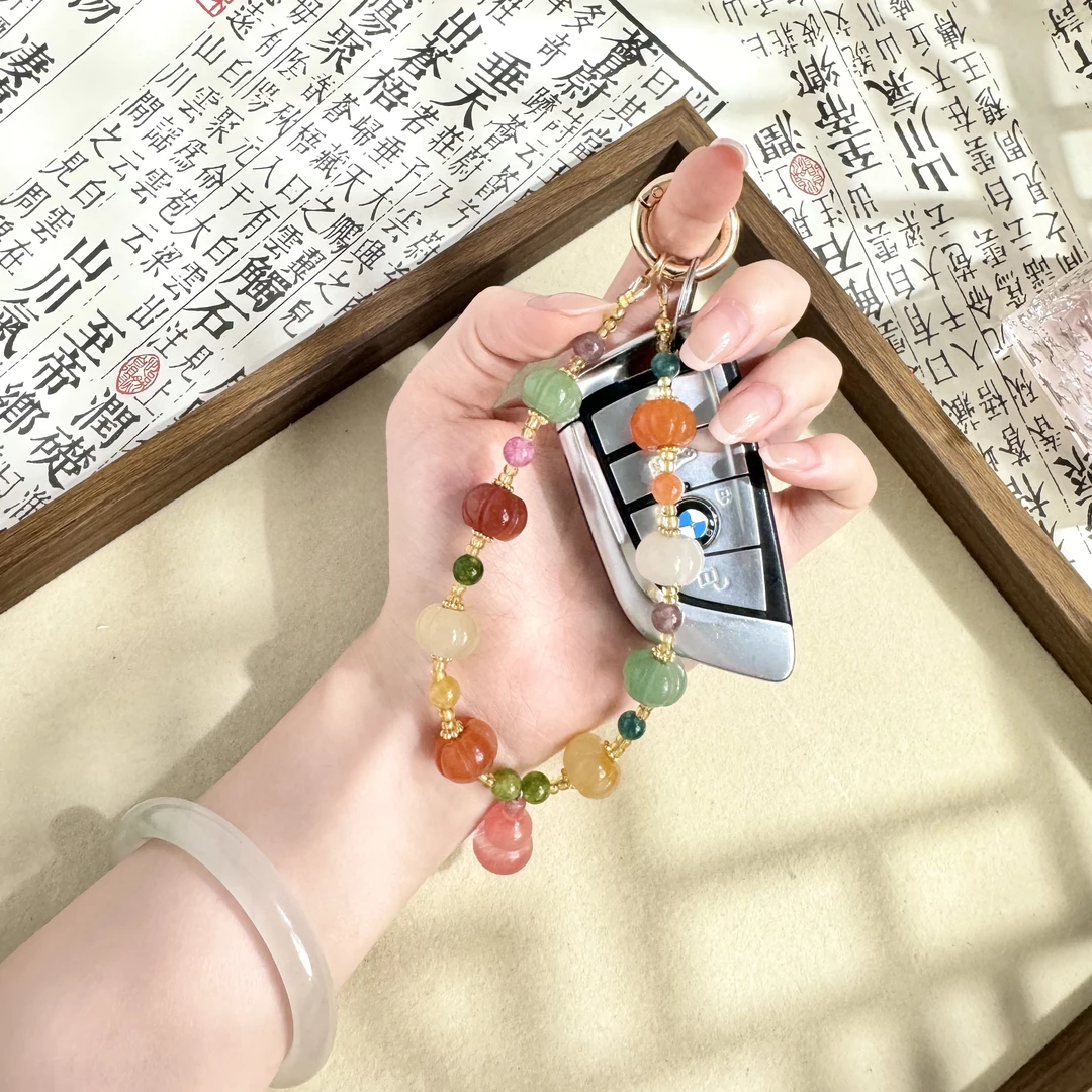 【金丝玉南瓜】手机链气质百搭时尚创意个性短款可爱防丢