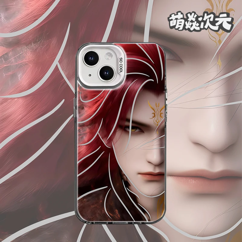 仙逆王林线条镭射适用苹果华为VIVO小米OPPO动漫个性二次元手机壳