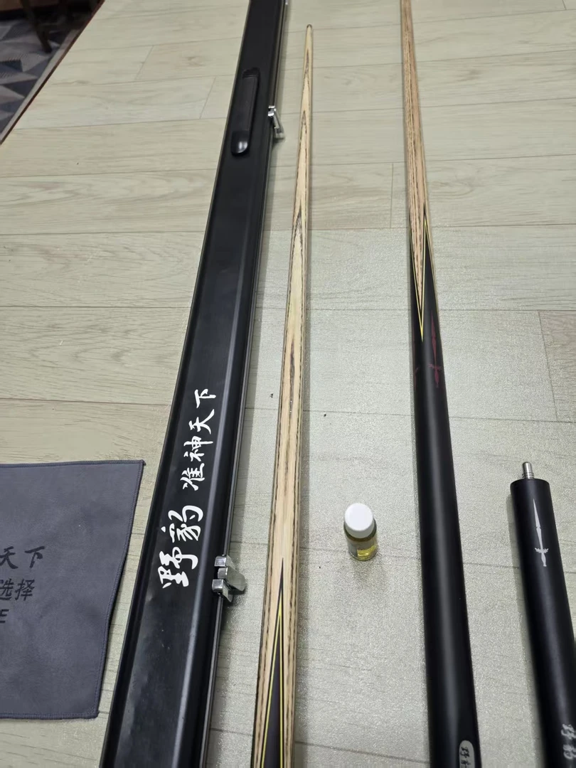 小头杆中式八球杆传统手工桌球杆白蜡木