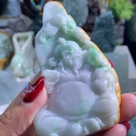 【闪购商品】颈饰未镶嵌翡翠财神