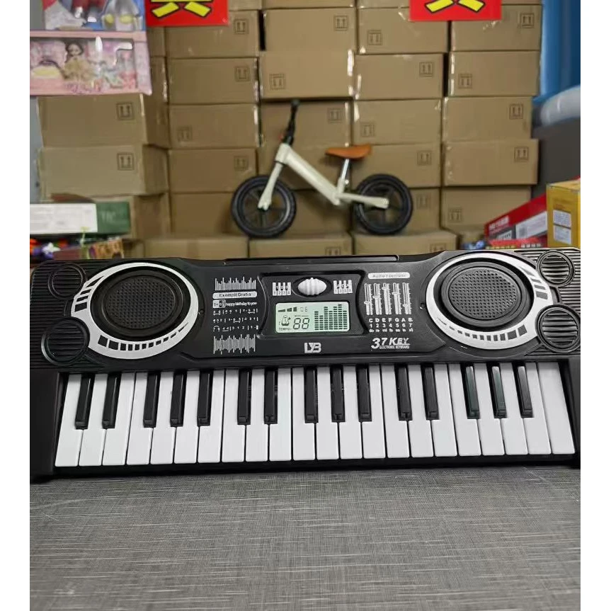 （杰）37键多功能电子琴科学实验的音乐玩具电池自备电商盒发货