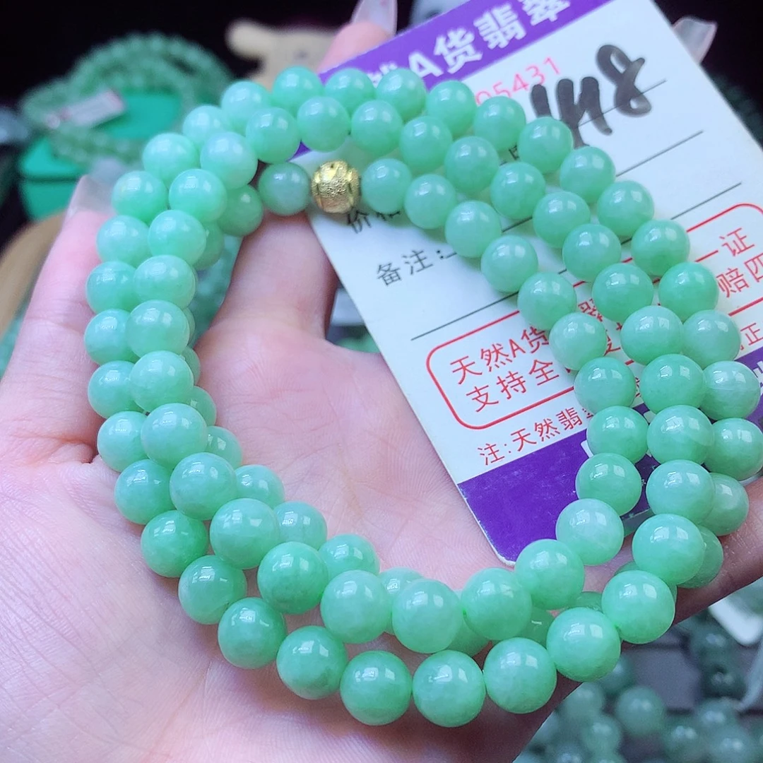 毛衣链未镶嵌翡翠8+