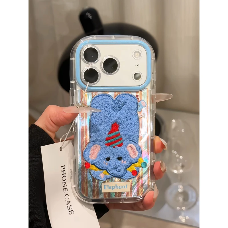 大象适用苹果17pro手机壳16pm泡芙华为p70小众荣耀小众oppo小米15