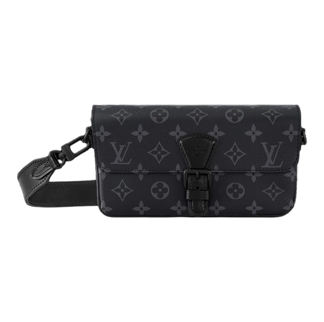99新 LouisVuitton/路易威登 男士Steamer邮差盒包单肩包芯片款
