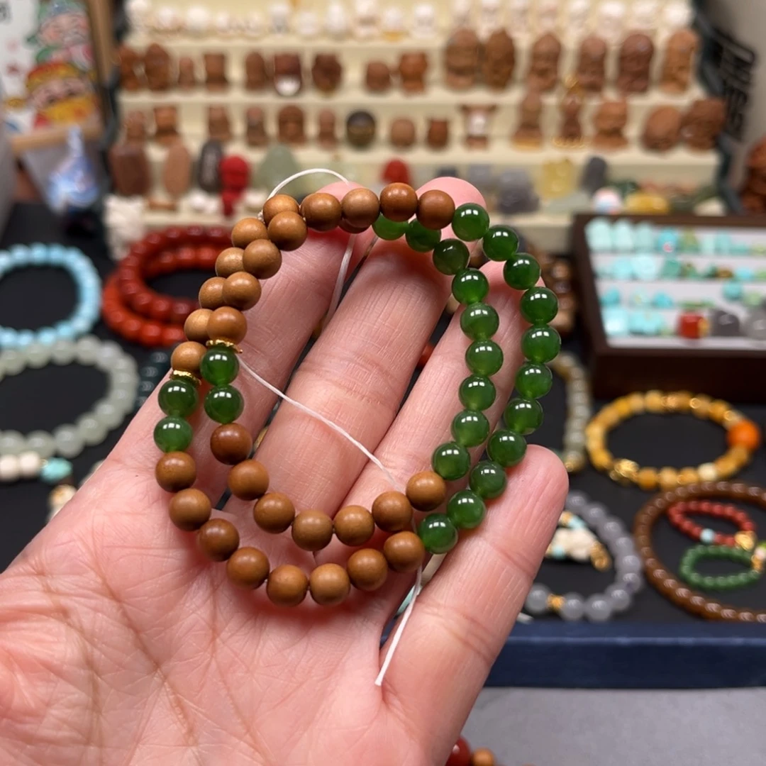 檀香木手串/手链Y*N双圈手串