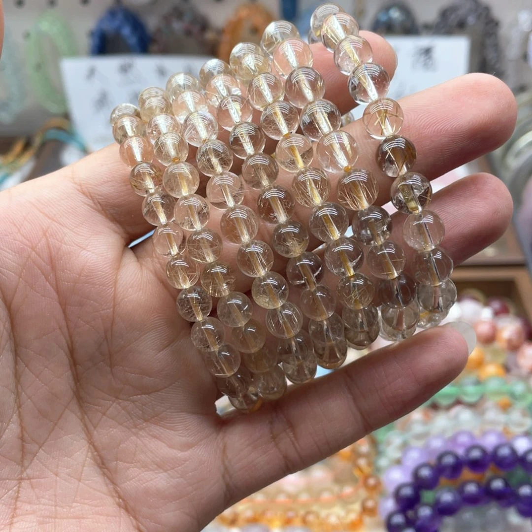 水晶未镶嵌手链8.3咪金发晶