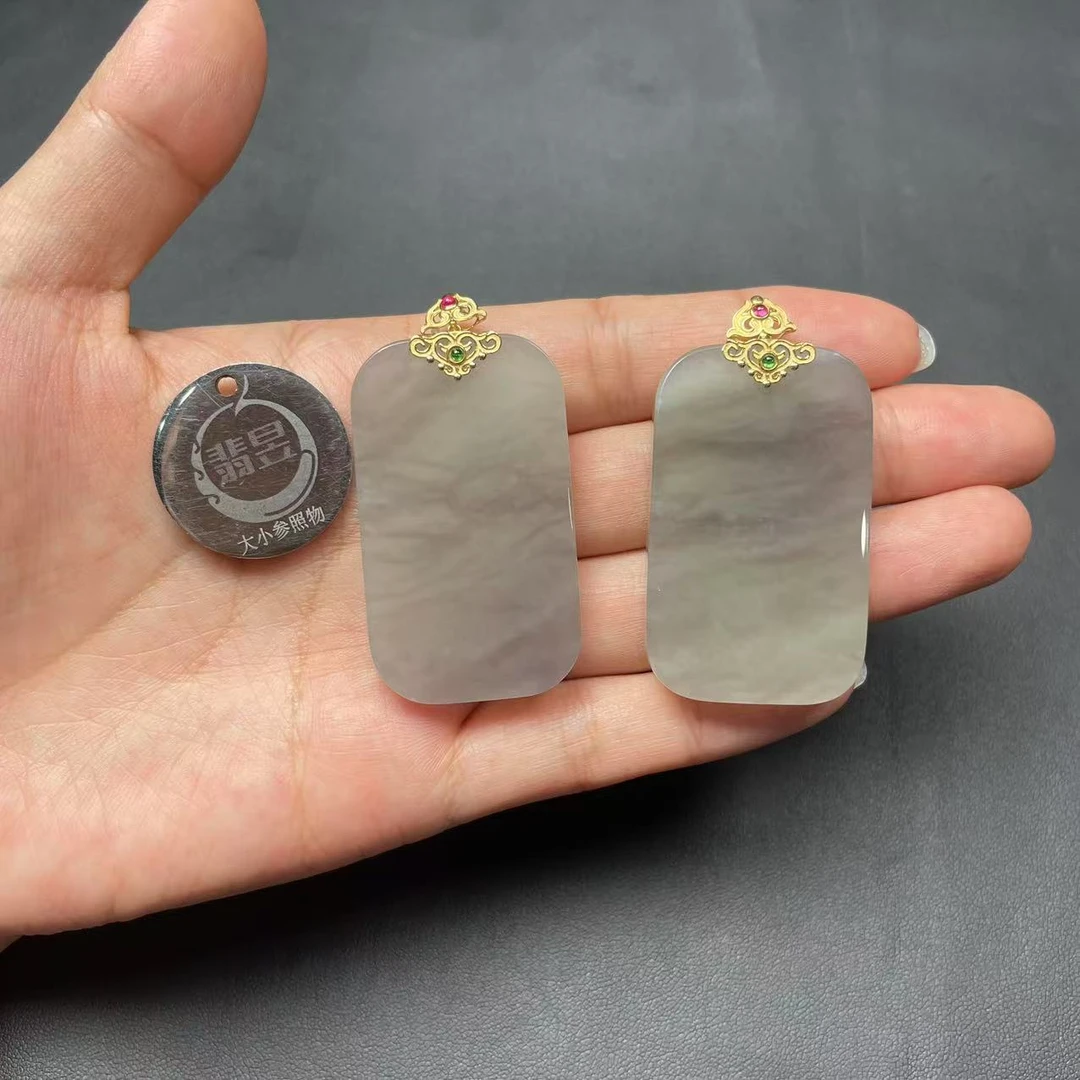 翡昱-SH20-38899-716-和田玉吊坠18K金镶-多样性发其一