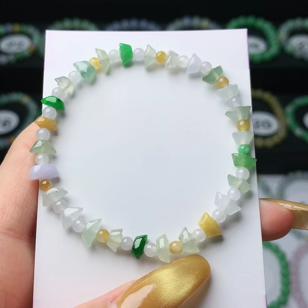 未镶嵌手链翡翠翡翠