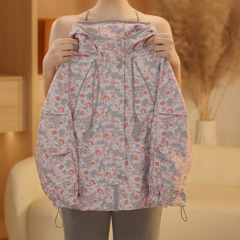 女童外套2025秋装新款儿童洋气女孩秋款时尚冲锋衣