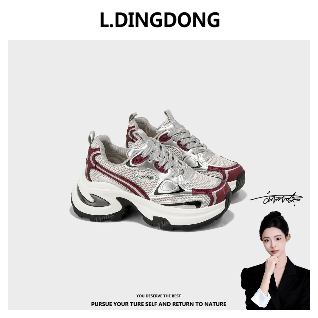 【刘叮咚女鞋】老爹鞋运动休闲鞋增高时尚休闲鞋鞋子时尚运动鞋厚底