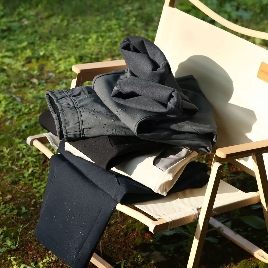 巨好看户外科技蓄热保暖绒软壳裤男士防泼水保暖防风休闲裤冲锋裤