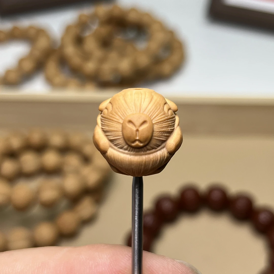 卡皮巴拉-猴头核桃单颗配饰17-19mm超大精工雕刻光头强料全品