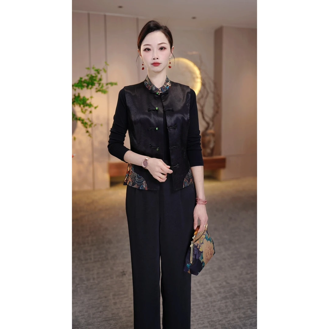 两件套2025春季新款气质显瘦加大码中长款妈妈装K25021822