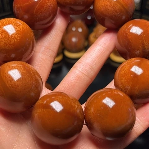 狼***手串/手链橄榄核光珠258