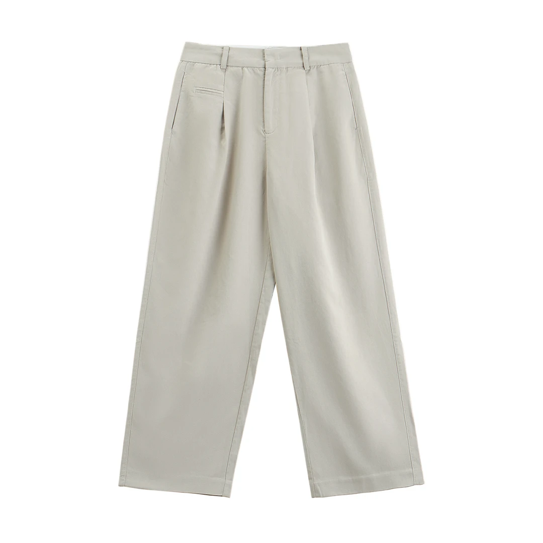 【粉丝专享】夏季轻通勤气质百搭萝卜裤棉质舒适休闲长裤