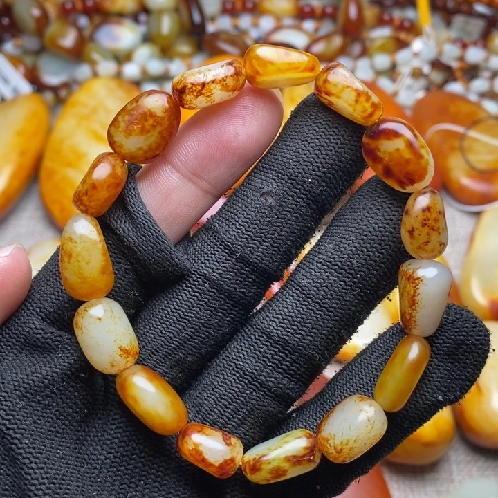 和田玉未镶嵌手链