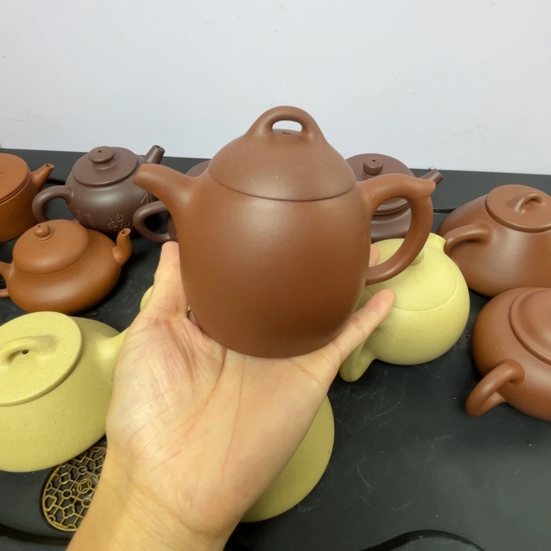 茶壶紫砂秦权230毫升紫泥