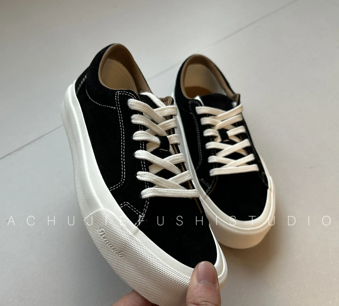 CHUJIE25SS磨砂牛皮鞋面硫化鞋百搭休闲低帮鞋