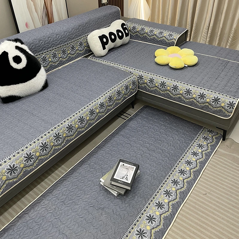 【单张福利】加厚防滑沙发垫四季通用绗缝防皱座位扶手靠背通用