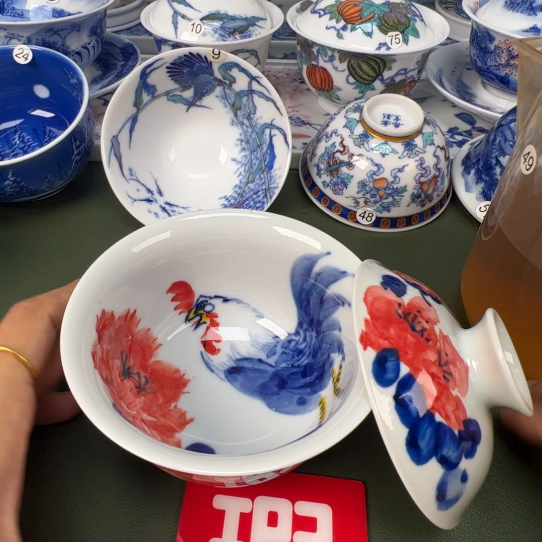 景德镇纯手工纯手绘茶具木木77