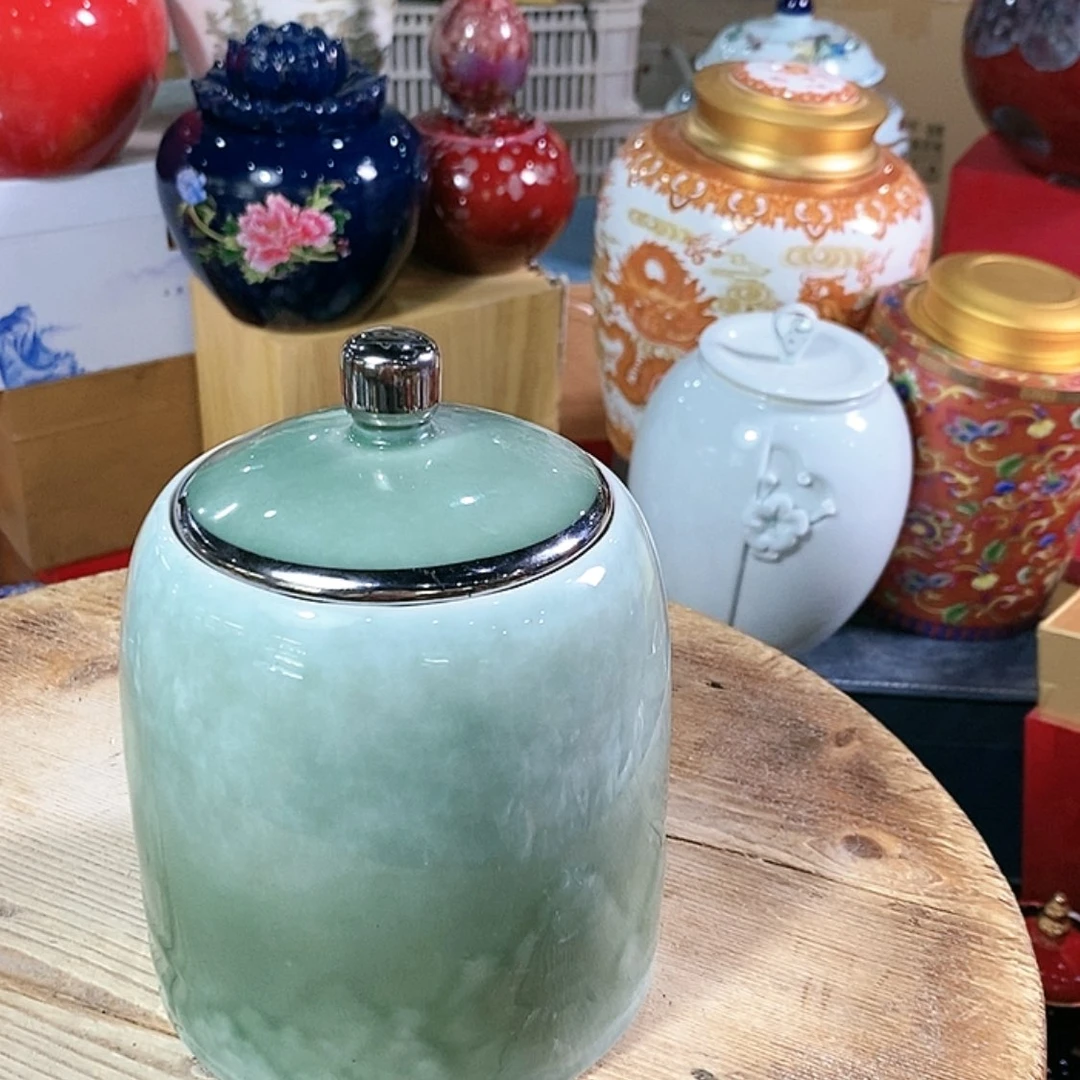 【闪购商品】瓷片陶瓷茶叶罐密封罐