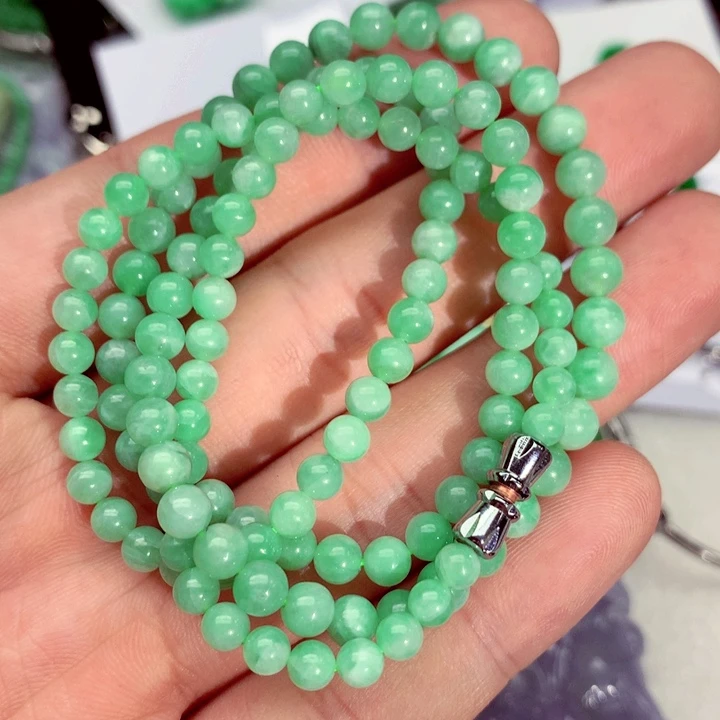 翡翠未镶嵌毛衣链