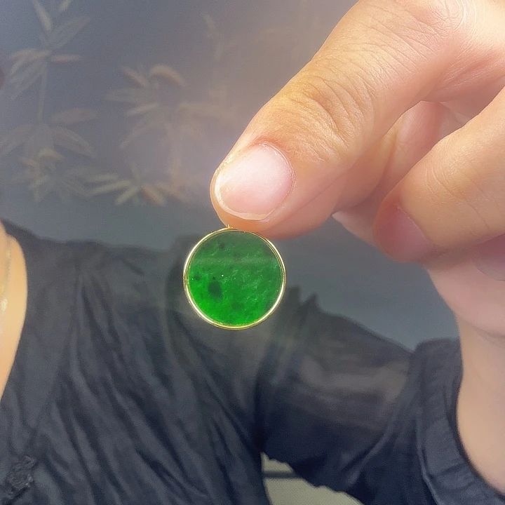 翡翠银S925镶嵌吊坠(不含链)特价