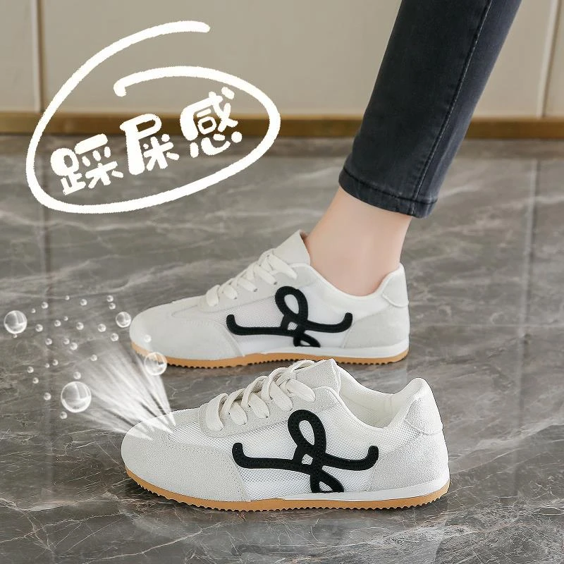 网鞋女透气网面运动鞋夏季薄款2025新款平底开车不累脚休闲旅游鞋