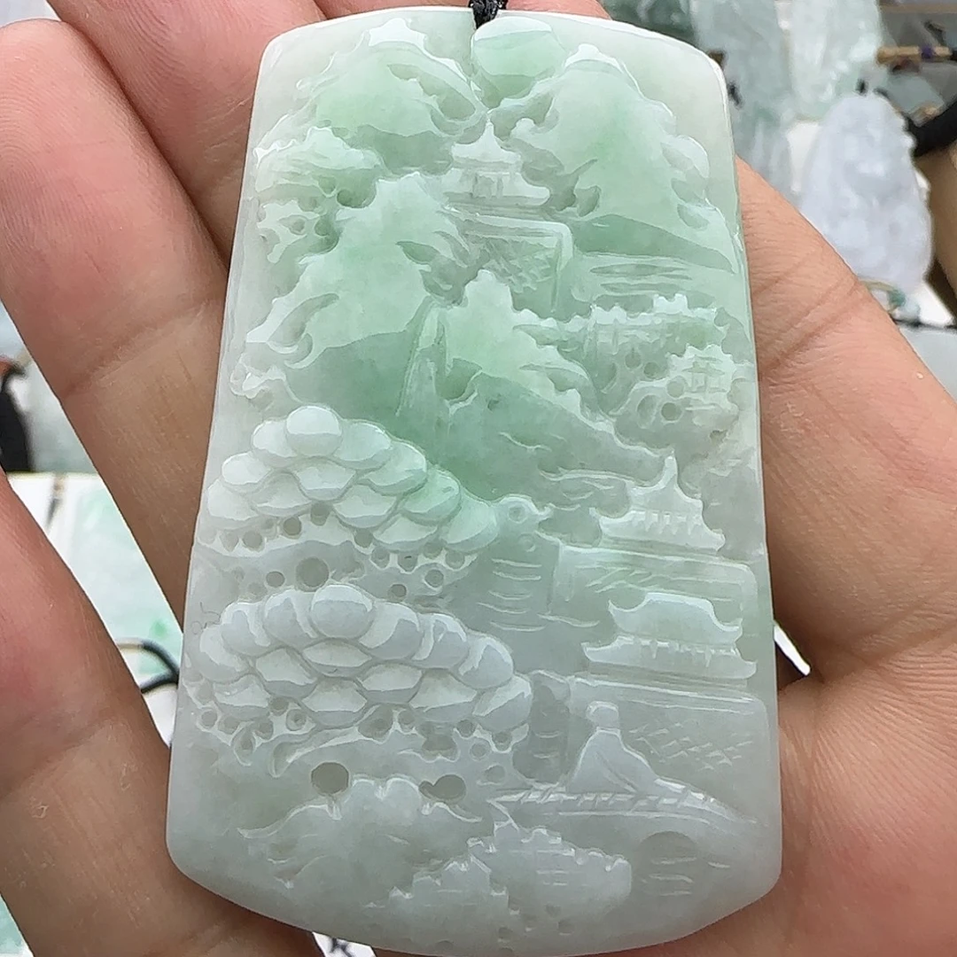 翡翠未镶嵌颈饰翡翠