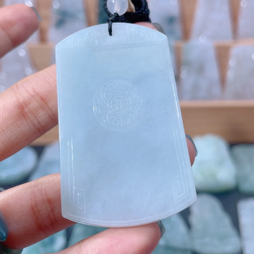 颈饰未镶嵌翡翠仿古无事牌